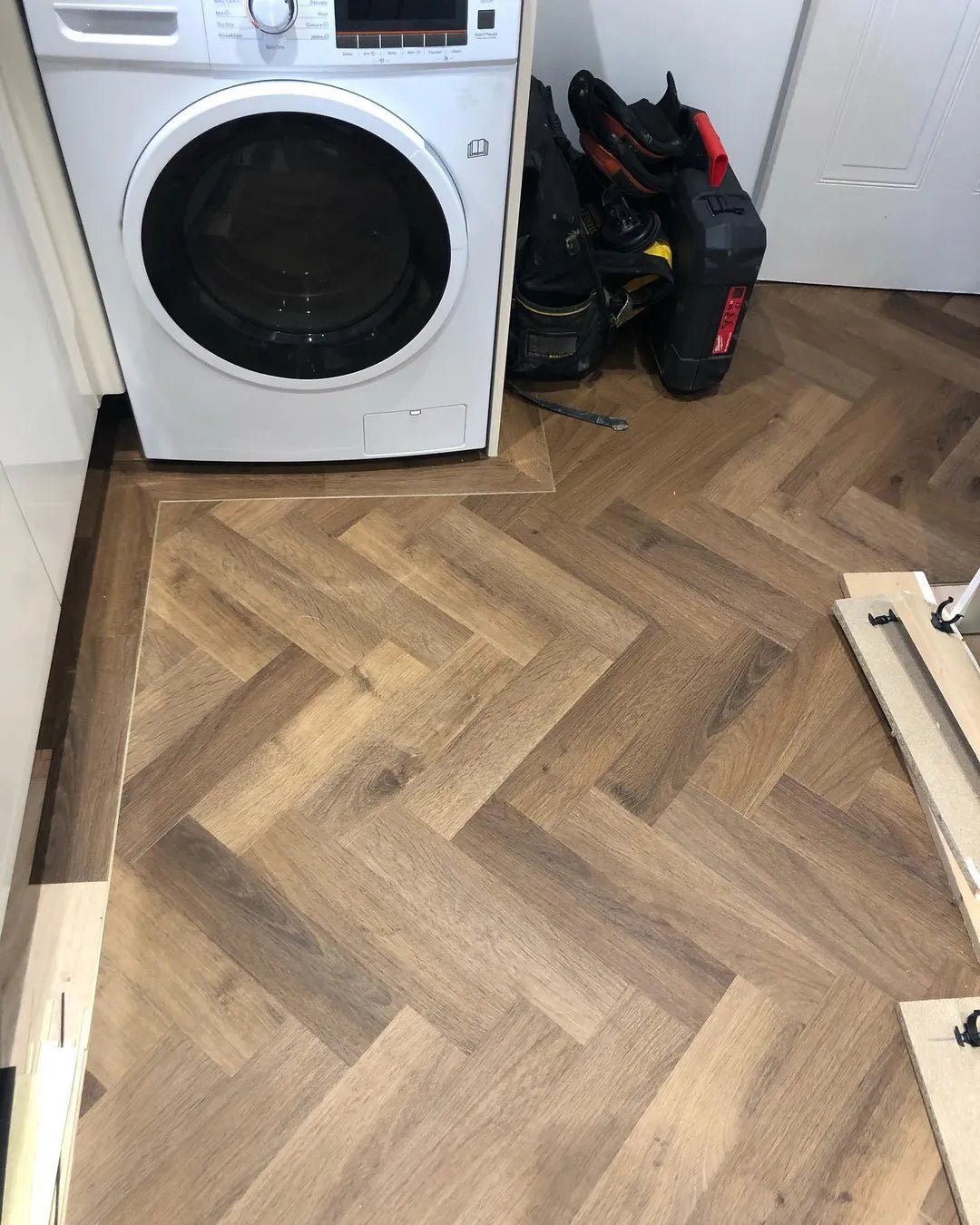 Invictus Highland Oak Parquet Chocolate Maximus Click SPC Flooring