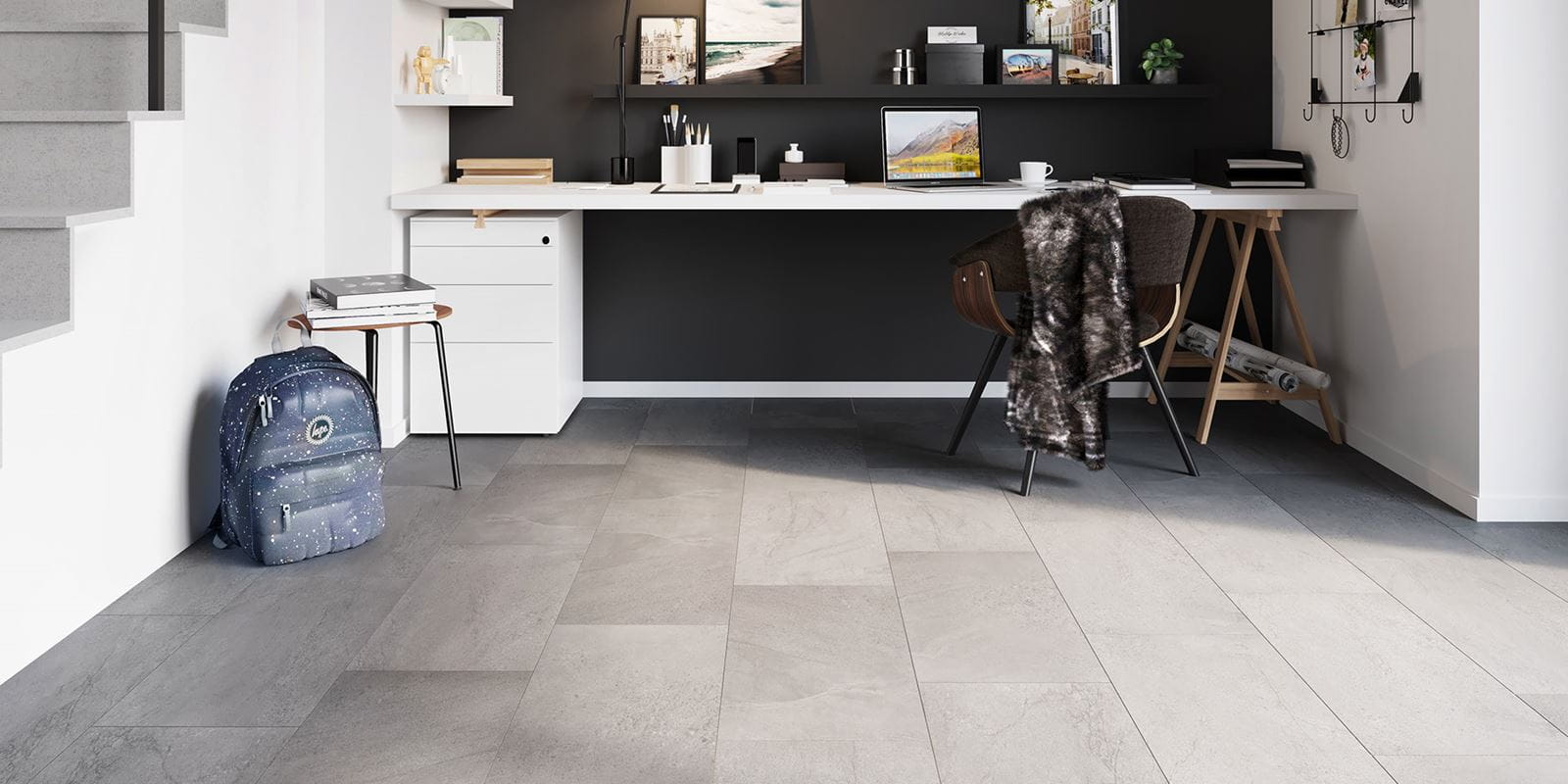 Invictus Maximus Click Groovy Granite - Steel Click SPC Flooring