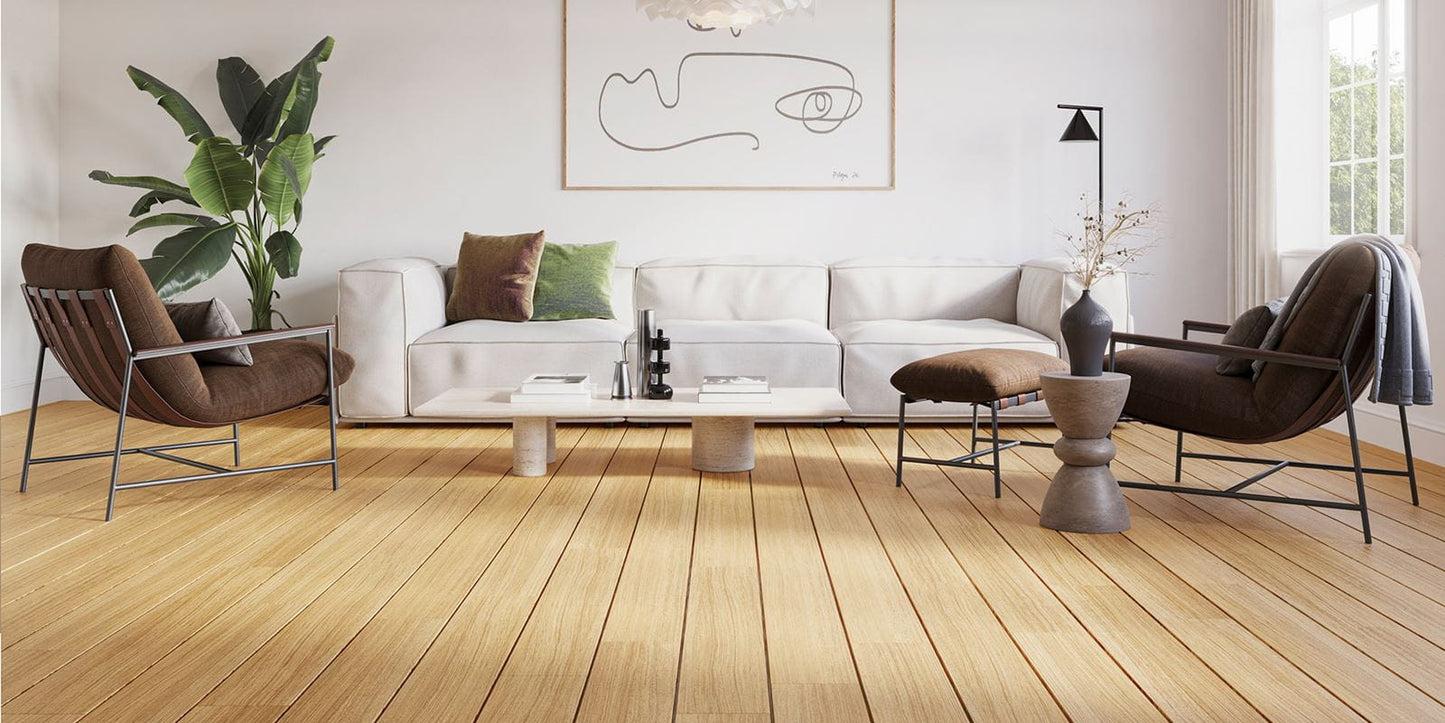 Invictus Maximus Natural Teak - Amber Glue Down LVT Flooring