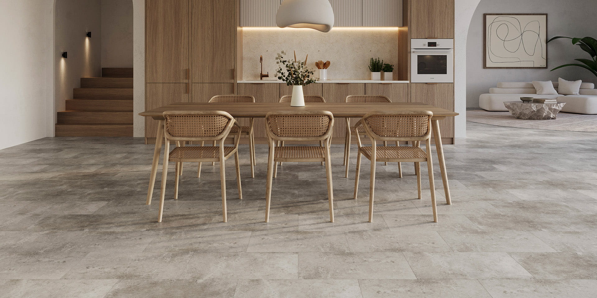 Invictus Maximus Northern Stone - Fog Glue Down LVT Flooring