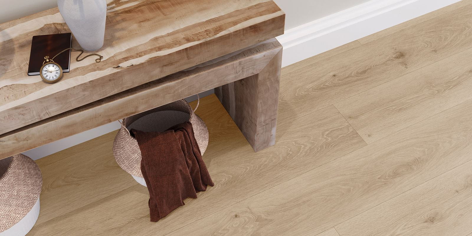 Invictus Maximus Silk Oak - Latte Glue Down LVT Flooring