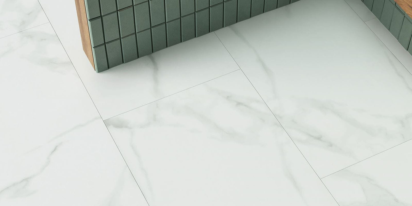 Invictus Primus Pure Marble - Snow Glue Down LVT