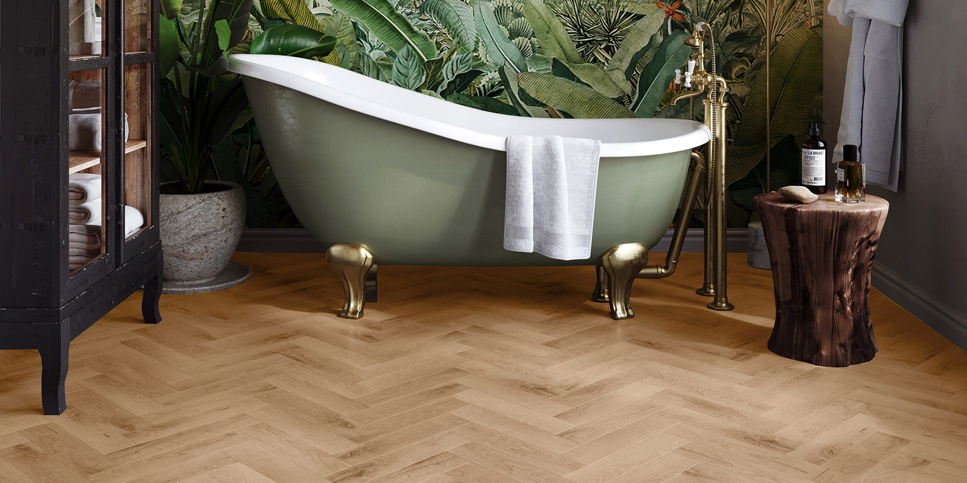 Invictus Primus Royal Oak Parquet - Blonde Glue Down LVT