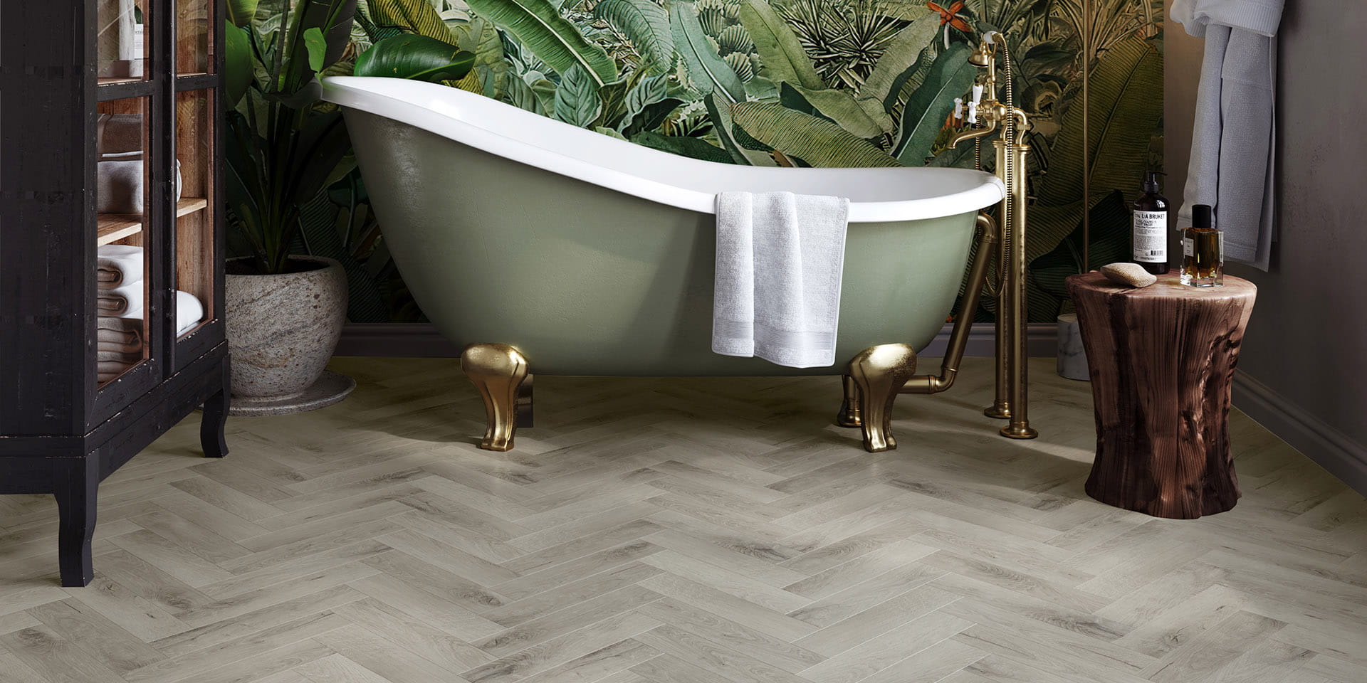 Invictus Primus Royal Oak Parquet - Dove Glue Down LVT