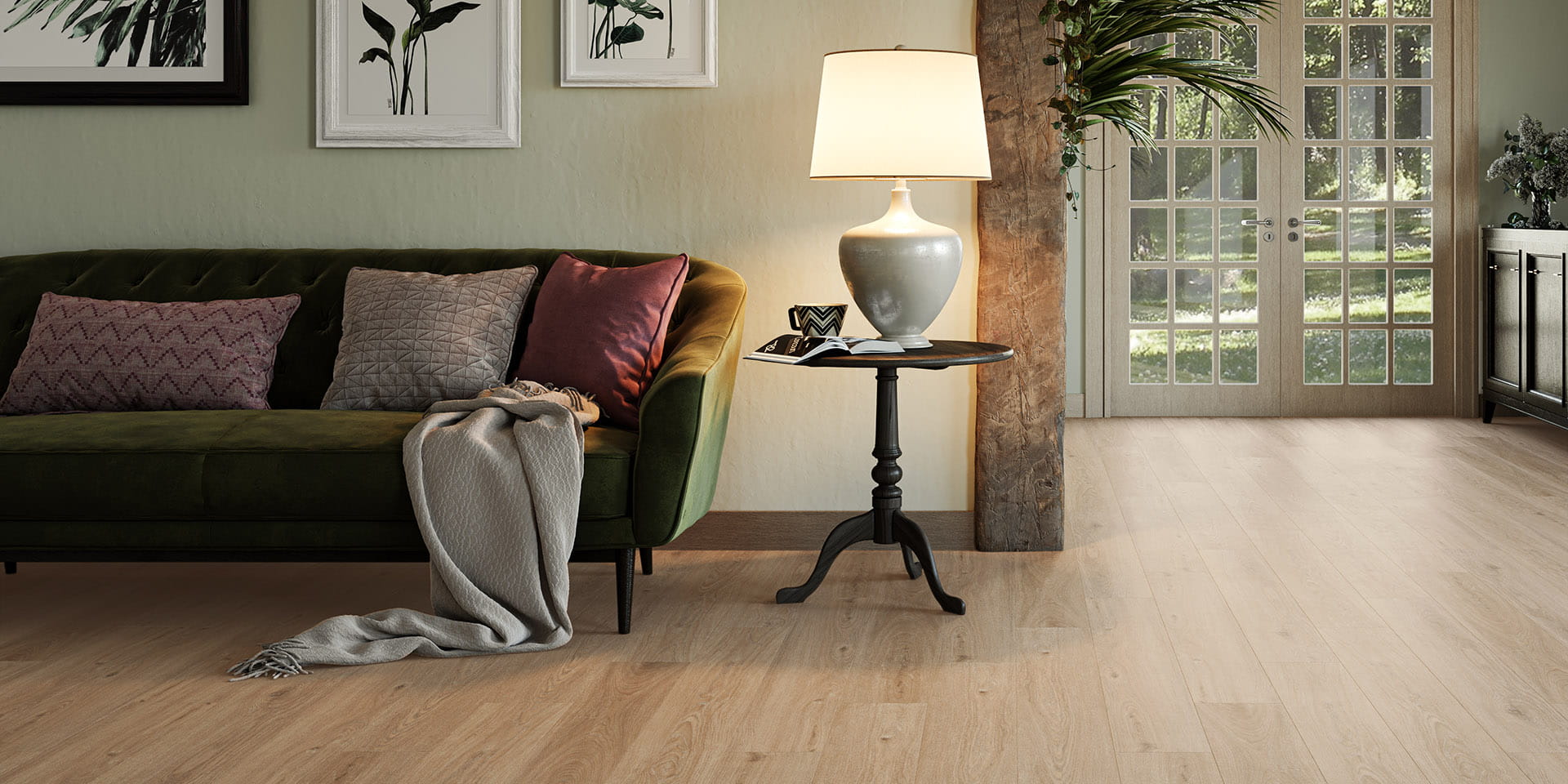 Invictus Primus Sherwood Oak - Mink Glue Down LVT