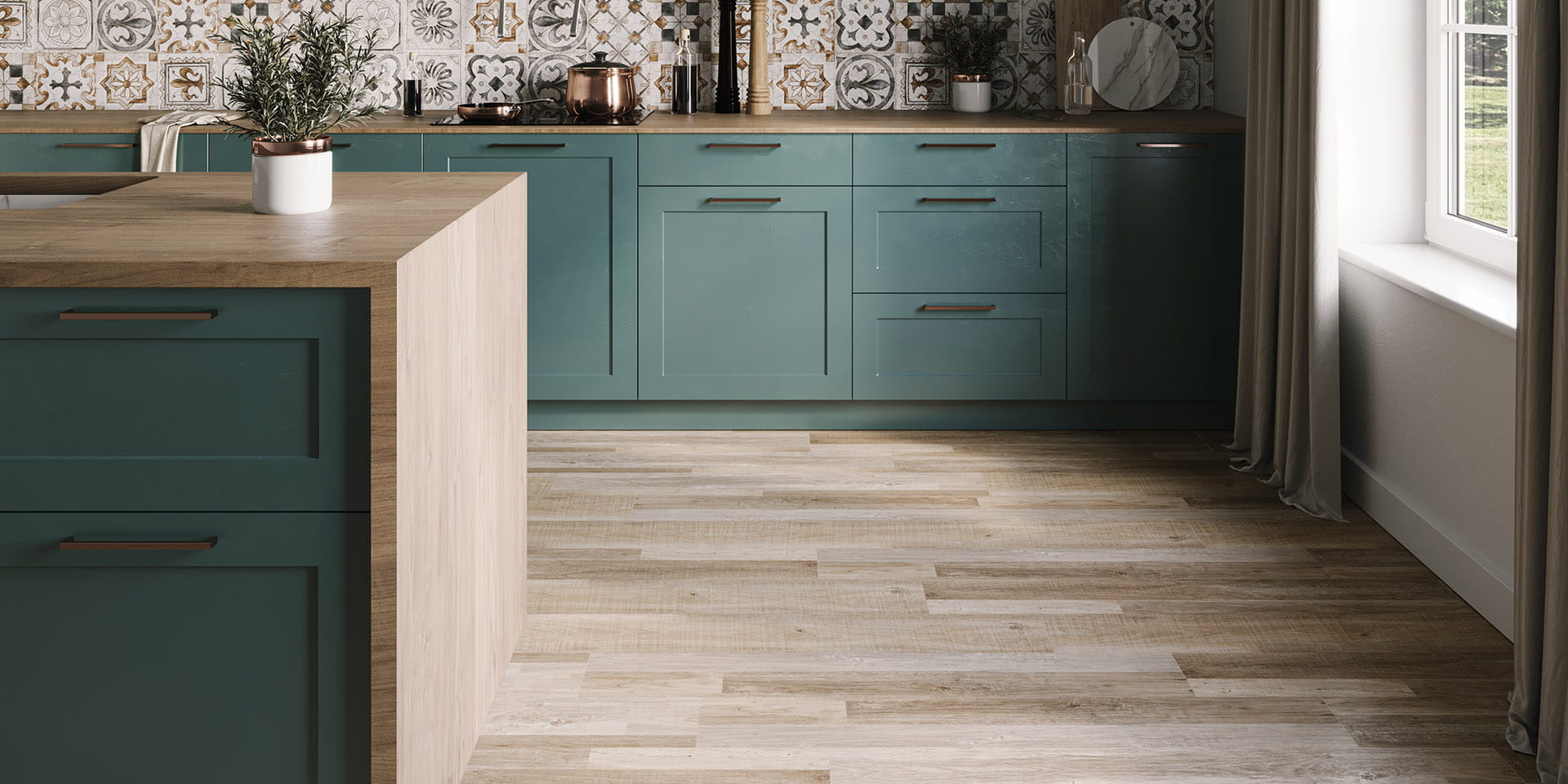 Invictus Primus Vintage Oak - Cafe Au Lait Glue Down LVT