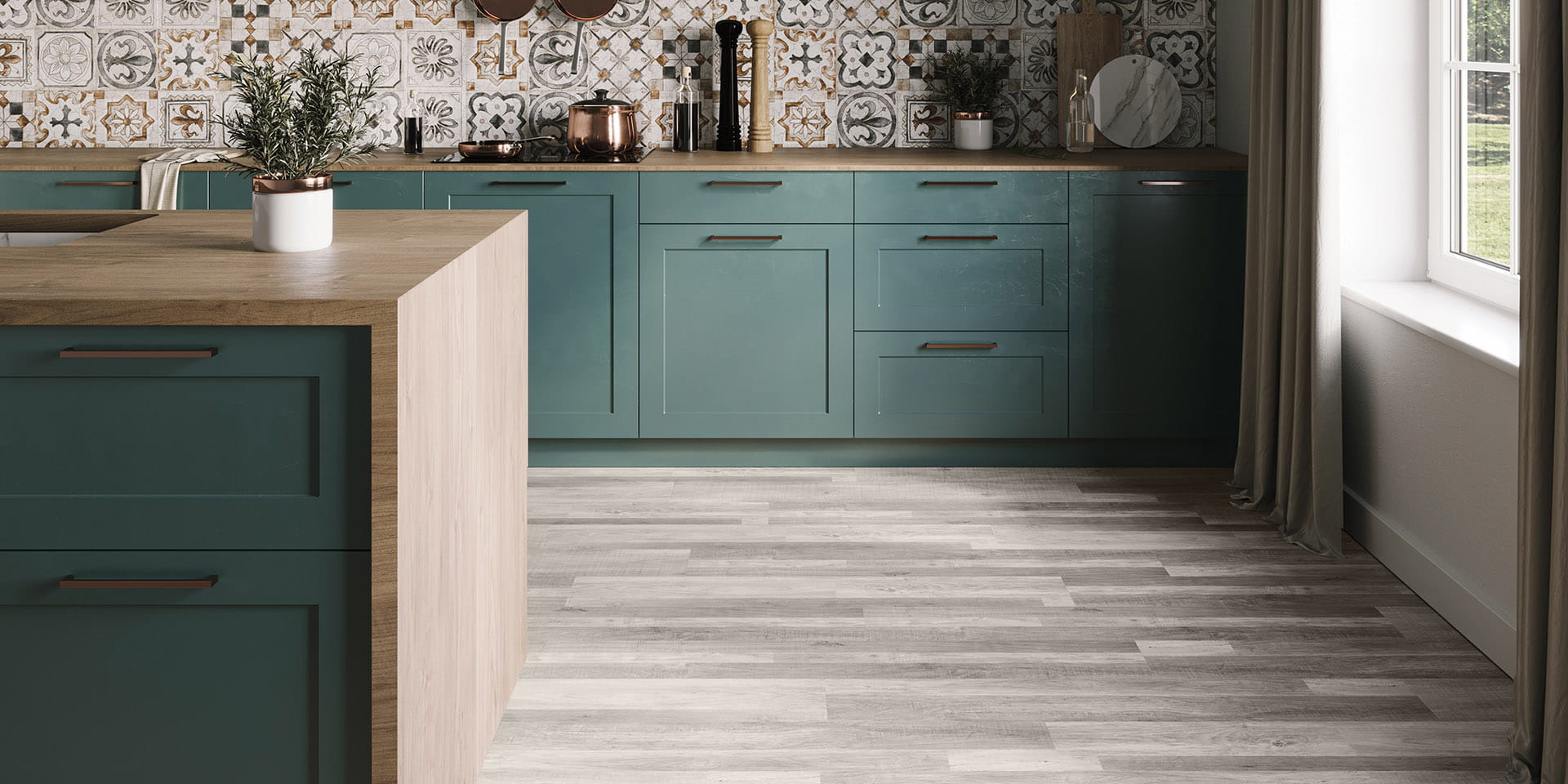 Invictus Primus Vintage Oak - Earl Grey Glue Down LVT