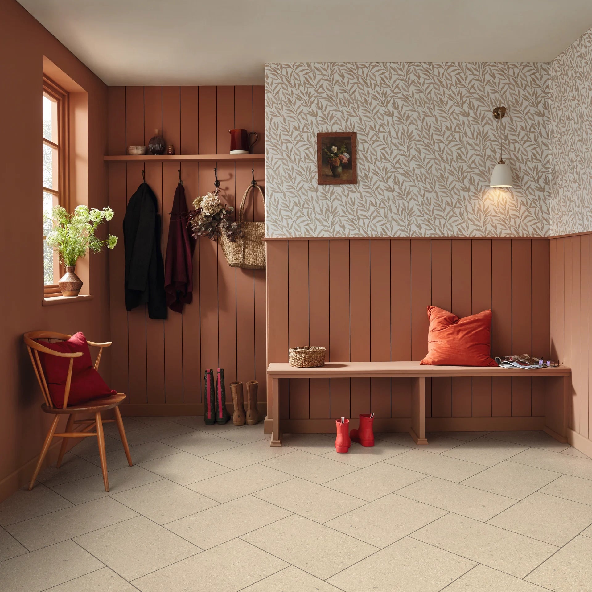 Karndean Palio Essenza Ischia Limestone PVT703 Glue Down LVT Flooring