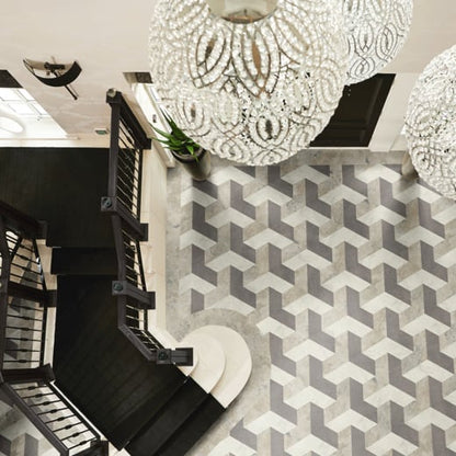 Karndean Kaleidoscope Pennon KAL04 Abstract Geometric Glue Down LVT Flooring