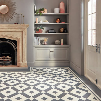 Karndean Heritage Collection Lansdown LANS-02 Geometric Tile Glue Down LVT Flooring