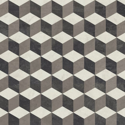 Karndean Kaleidoscope Cubix KAL03 Abstract Geometric Glue Down LVT Flooring