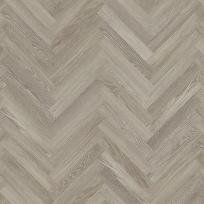 Karndean Knight Tile Grey Limed Oak SM-KP138 Herringbone Glue Down LVT Flooring