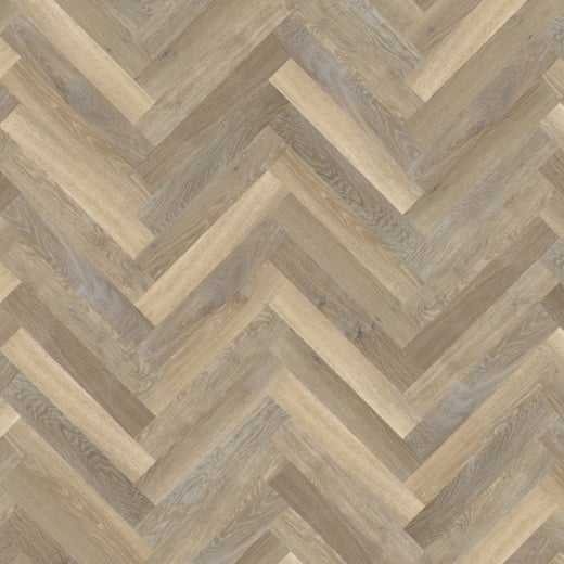 Karndean Knight Tile Lime Washed Oak SM-KP99 Herringbone Glue Down LVT Flooring