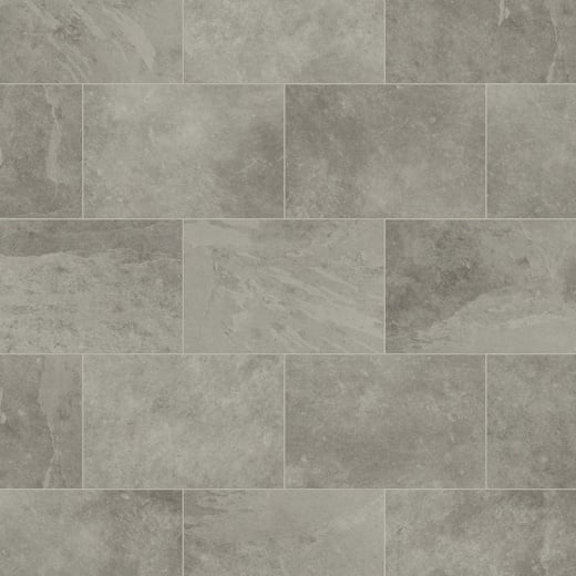 Karndean Knight Tile Grey Riven Slate ST16 Stone Tile Glue Down LVT Flooring