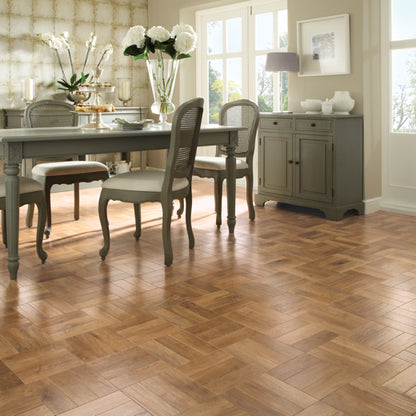Karndean Art Select Spring Oak Parquet AP01 Parquet Glue Down LVT Flooring