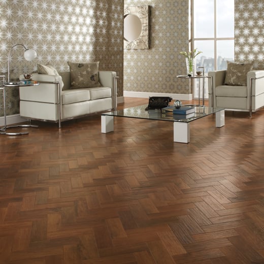 Karndean Art Select Dawn Oak Parquet AP02 Parquet Glue Down LVT Flooring