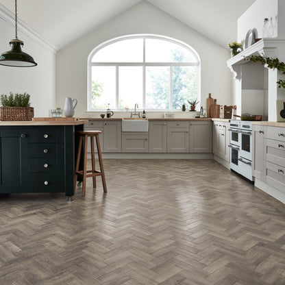 Karndean Art Select Storm Oak Parquet AP07 Parquet Glue Down LVT Flooring