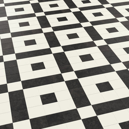 Karndean Heritage Collection Lansdown LANS-01 Geometric Tile Glue Down LVT Flooring