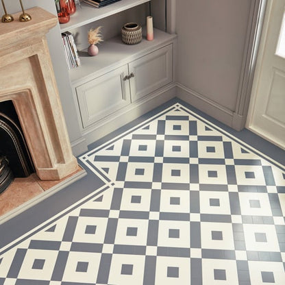 Karndean Heritage Collection Lansdown LANS-02 Geometric Tile Glue Down LVT Flooring