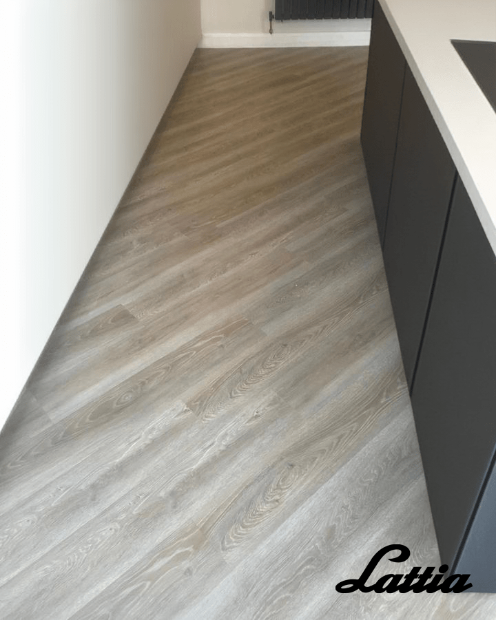 Lattia Forssa Taupewood Oak Plank GlueDown LVT