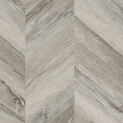 Lattia Metsä Ice Oak Chevron Glue Down LVT Flooring