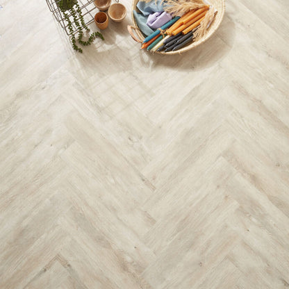 Lattia Metsä Soft Oak Herringbone Glue Down LVT Flooring