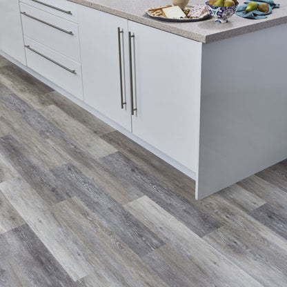 Lattia Oksa Drift Grey Plank Glue Down LVT Flooring