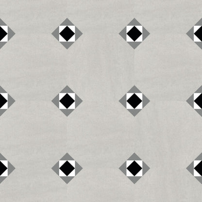 Lattia Talo Tähti - Greystone, Grey, Black, White Glue Down LVT Flooring