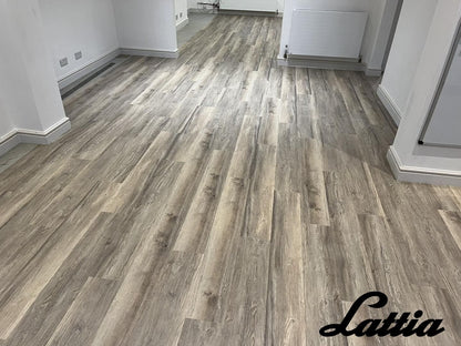 Lattia Vaasa Sandstone Oak Plank GlueDown LVT