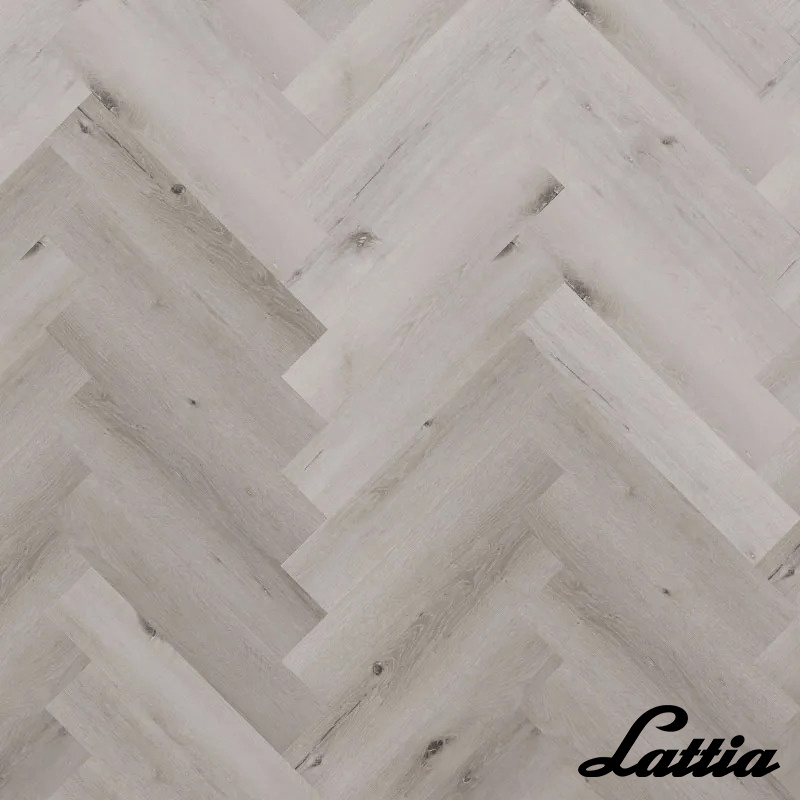 Lattia Vantaa Arctic Maple Herringbone Gluedown LVT Flooring