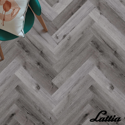 Lattia Vantaa Click Frosted Maple Herringbone Click SPC Flooring