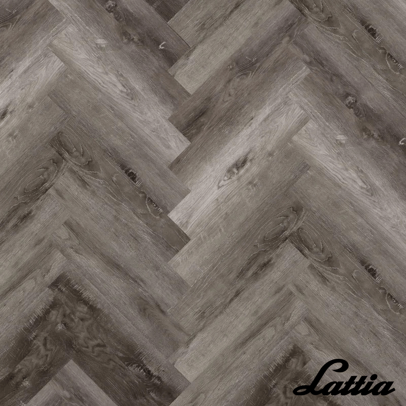 Lattia Vantaa Click Midnight Fog Herringbone Click SPC Flooring