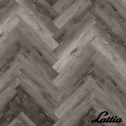 Lattia Vantaa Click Midnight Fog Herringbone Click SPC Flooring