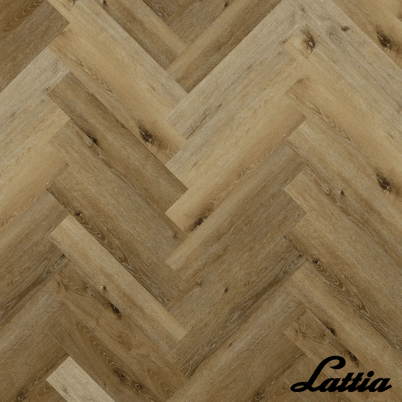 Lattia Vantaa Click Sunlit Birch Herringbone Click SPC Flooring