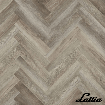 Lattia Vantaa Click Taupewood Oak Herringbone Click SPC Flooring