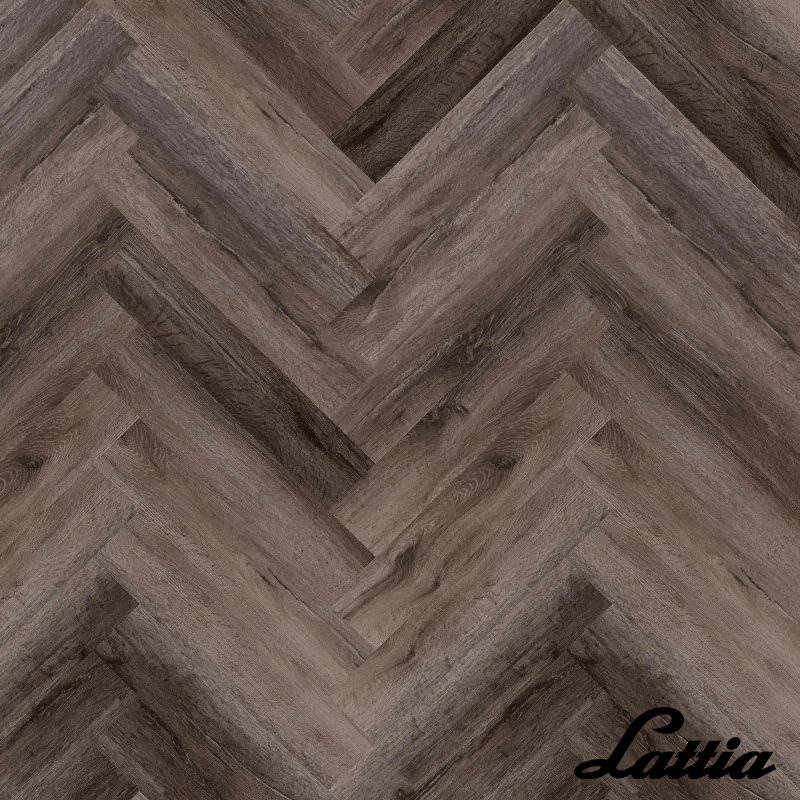 Lattia Vantaa Click Walnut Onyx Herringbone Click SPC Flooring