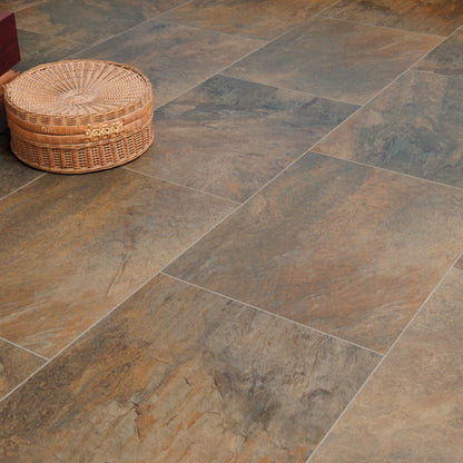 Karndean Art Select Melbourne LM05 Slate Tile Glue Down LVT Flooring
