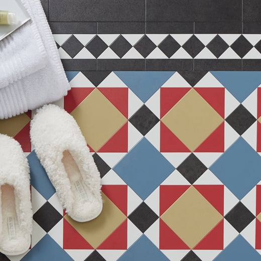 Karndean Heritage Collection Mayfair MAYF-02 Geometric Tile Glue Down LVT Flooring