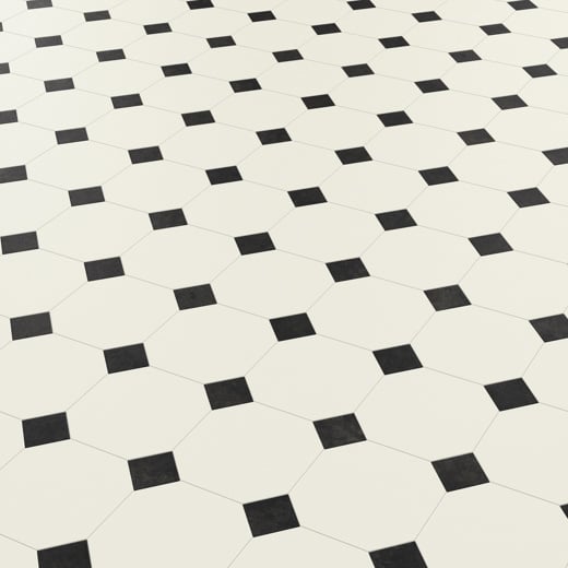 Karndean Heritage Collection Montpellier MONT-01 Geometric Tile Glue Down LVT Flooring