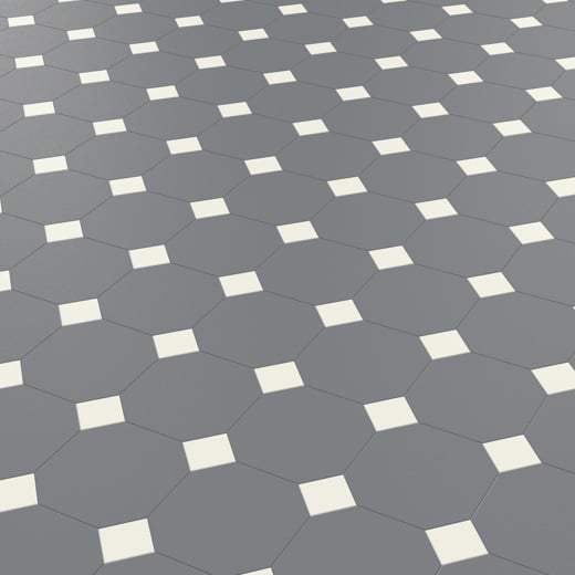 Karndean Heritage Collection Montpellier MONT-03 Geometric Tile Glue Down LVT Flooring