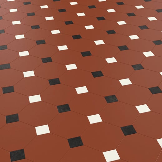 Karndean Heritage Collection Montpellier MONT-08 Geometric Tile Glue Down LVT Flooring