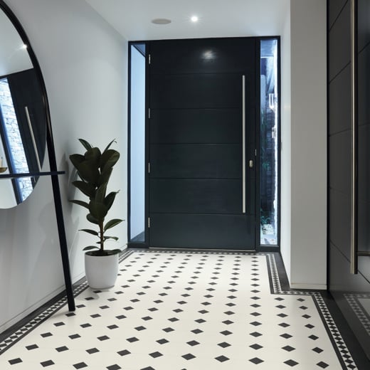 Karndean Heritage Collection Montpellier MONT-01 Geometric Tile Glue Down LVT Flooring