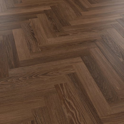 Karndean Knight Tile Nutmeg Limed Oak SM-KP164 Herringbone Glue Down LVT Flooring