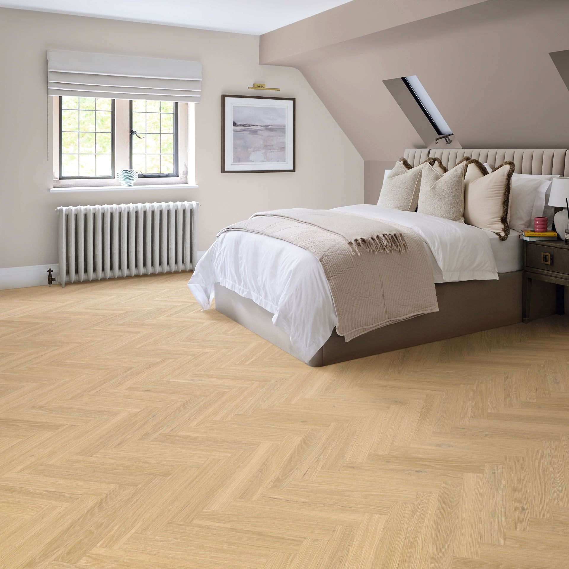 Karndean Palio Essenza Piazza Oak SM-PVP402 Herringbone Glue Down LVT Flooring