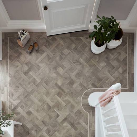 Karndean Art Select Storm Oak SBW-RL12 Basketweave Glue Down LVT Flooring