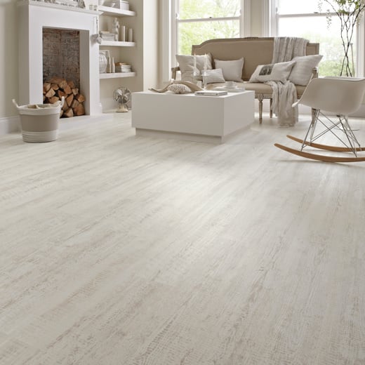 Karndean Knight Tile White Painted Oak SCB-KP105-6 Rigid Core Plank Click LVT Flooring