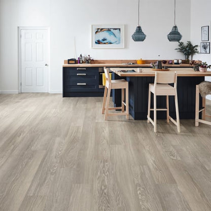 Karndean Knight Tile Grey Limed Oak SCB-KP138-6 Rigid Core Plank Click LVT Flooring