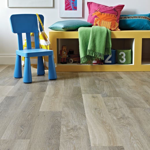 Karndean Knight Tile Lime Washed Oak SCB-CH-KP99 Rigid Core Chevron Click LVT Flooring