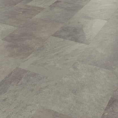 Karndean Knight Tile Grey Riven Slate SCB-ST16-18 Rigid Core Stone Tile Click LVT Flooring