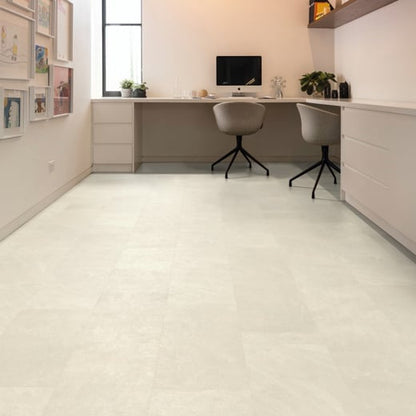 Karndean Knight Tile Ivory Riven Slate SCB-ST18-18 Rigid Core Stone Tile Click LVT Flooring